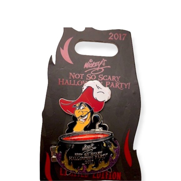 Disney Parks Mickey’s Not So Scary Halloween Party 2017 Captain Hook Limited Pin - Picture 2 of 4